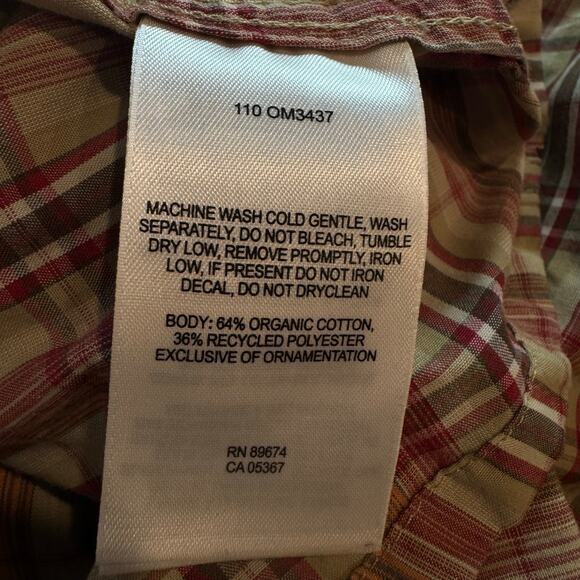 Mountain Hardwear Men's Premium Plaid Button Down Shirt Medium - Picture 8 of 11